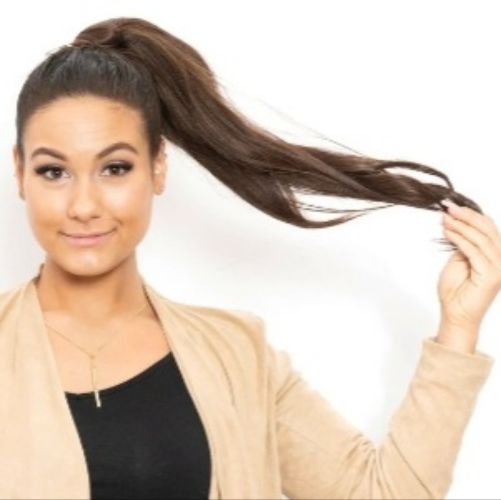 CHOCOLATE BROWN (3) INVISI-PONYTAIL - Glamseamless New